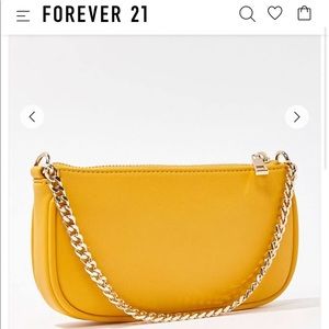 Curb chain baguette purse